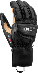 Lyžařské rukavice LEKI Griffin Pro 3D Black/Tan - 2025/26