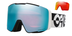 Lyžařské brýle Oakley Line Miner Pro L Black White Duality Prizm Sapphire + náhradní zorníky Prizm Torch - 2024/25