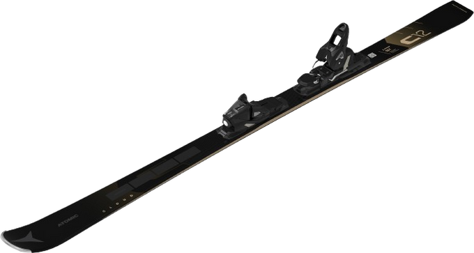 Sjezdové lyže Atomic Cloud C12 Revoshock C + M 10 GW Black/Gold - 2024/25