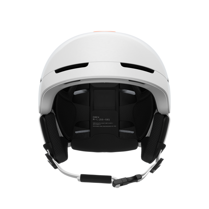 Lyžařská helma POC Obex Connect Hydrogen White/Fluorescent Orange AVIP - 2025/26