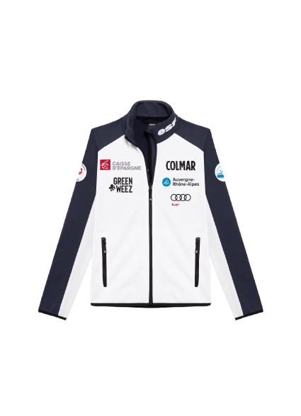 Dámský polar Colmar Full Zip Stretch Fleece White/Blue - 2025/26