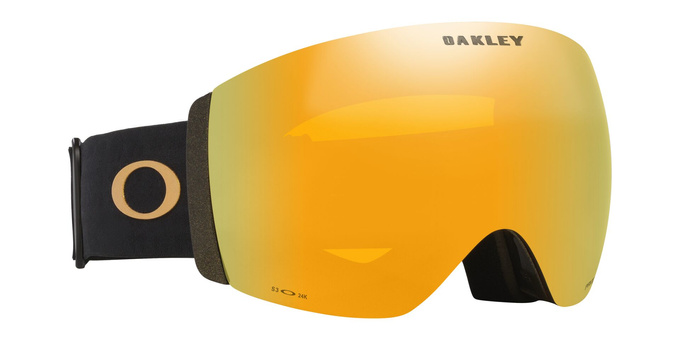 Lyžiarske okuliare Oakley Flight Deck Pro L Mettalic Black Gold/Prizm 24K + Additional lens Prizm Snow Iced Iridium - 2025/26