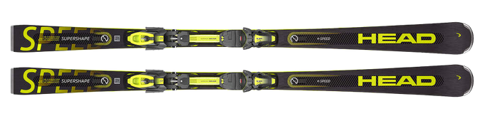 Zjazdové lyže HEAD Supershape E-Speed + PRD 12 GW Matt Black/Flash Yellow - 2023/24