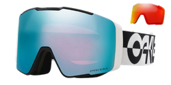Lyžiarske okuliare Oakley Line Miner Pro L Black White Duality Prizm Sapphire + náhradné zorníky Prizm Torch - 2024/25