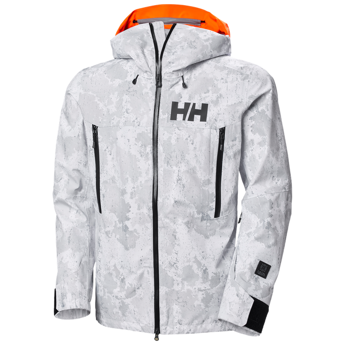 Lyžařská bunda Helly Helly Hansen Sogn Shell 2.0 Jacket Grey Fog Snow Camo Aop - 2024/25 