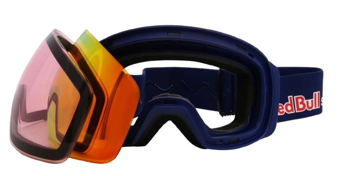 Lyžařské brýle Red Bull Spect JON Blue/Orange With Red Mirror + dodatkowa szyba - 2025/26