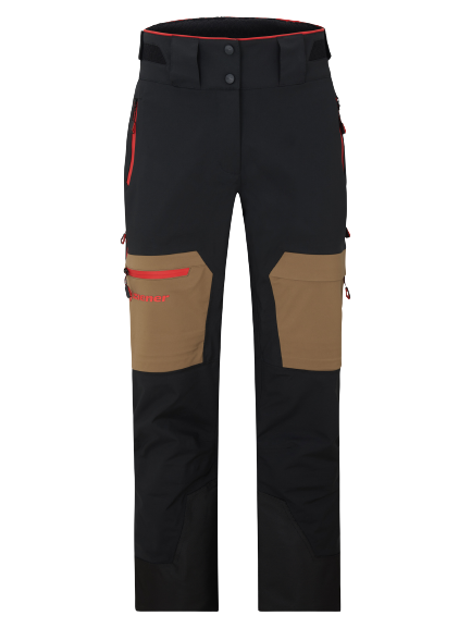 Lyžiarske nohavice Ziener Tewes Full-Zip Man Walnut Red - 2025/26