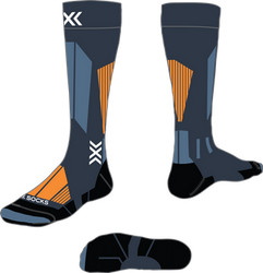 Lyžařské ponožky X-Socks Ski Touring Perform OTC Marine/Orange - 2025/26