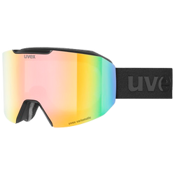 Lyžařské brýle Uvex Evidnt ATTRACT V Black Matt/Mirror Rainbow + spare lens - 2025/26
