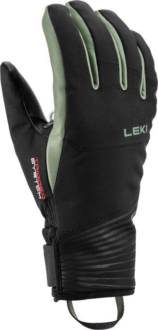 Lyžařské rukavice LEKI Sparrow 3D Women Black/Dust/Green - 2025/26
