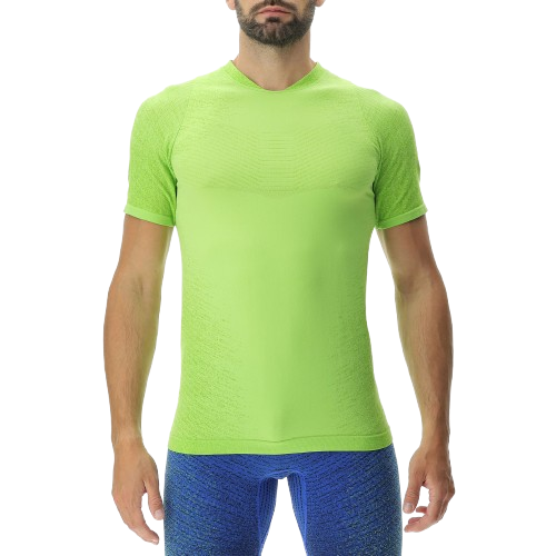 Běžecké tričko UYN Man Running Exceleration OW Shirt SH_SL Lime/Sulphur Spring