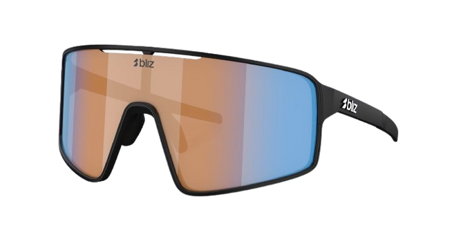 Slnečné okuliare BLIZ P001 Matte Black Frame / Coral/Orange Mirror Blue Lenses