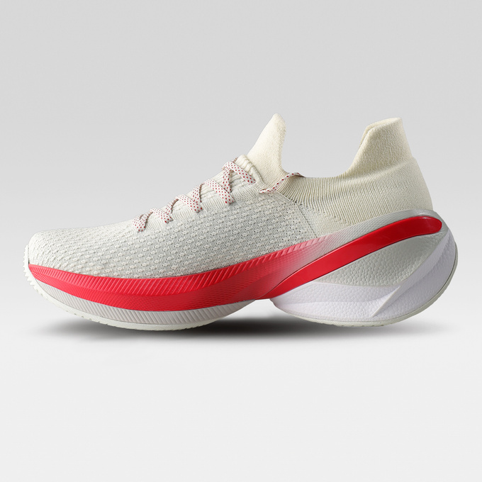 Boty UYN Lockie Woman Shoes Red Sole Off White