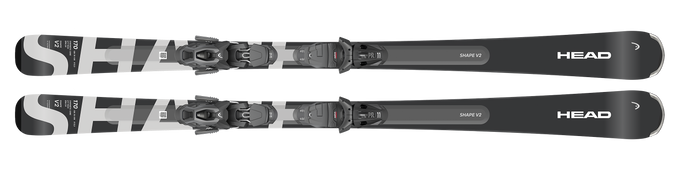 Sjezdové lyže HEAD Shape V2 + PR 11 GW Matt Black Brake 85 mm [G] - 2025/26