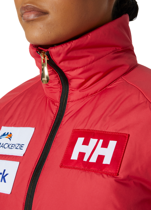 Péřová bunda Helly Hansen World Cup Insulator Jacket Red - 2023/24