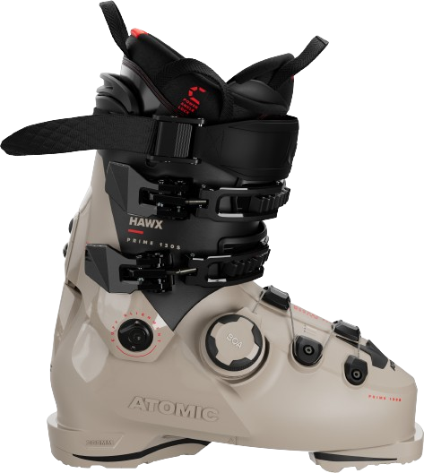 Sjezdové boty Atomic Hawx Prime 130 S BOA GW Cement/Black/Red - 2025/26