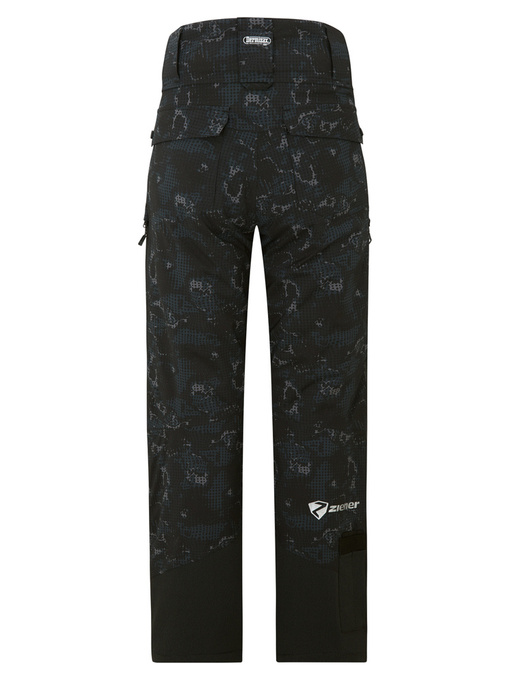 Lyžařské kalhoty Ziener RCE Coach Unisex Pants Black Foggy Print - 2025/26