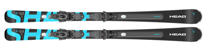 Sjezdové lyže HEAD V-Shape E-V8 + PR 11 GW Matt Black Brake 85 mm [G] - 2025/26