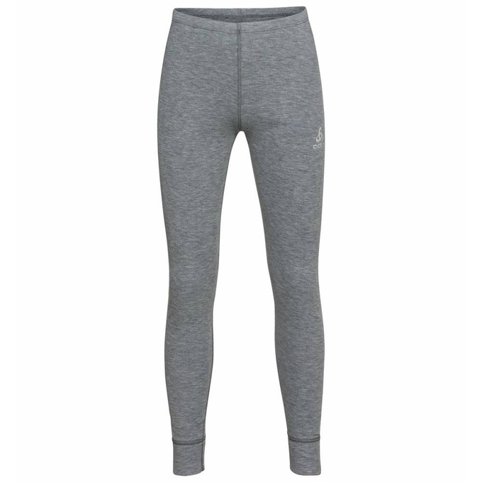 Funkční prádlo ODLO Active Warm Eco Kids BL Bottom Long Steel Grey Melange - 2022/23