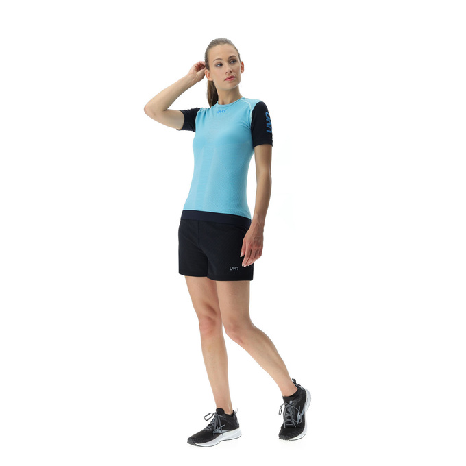 Bežecké tričko UYN Woman Running PB42 OW Shirt SH_SL Blue Radiance/Peacot