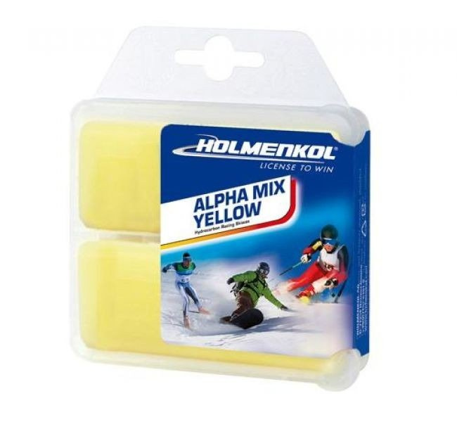 Zjazdový vosk HOLMENKOL Alphamix Yellow 2x35g