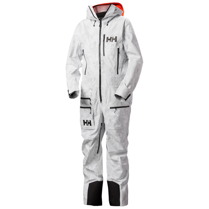 Lyžařská kombinéza Helly Hansen Chugach Infin Printed Suit Grey Fog Snow Camo Aop - 2024/25
