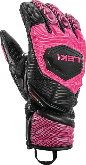 Lyžařské rukavice LEKI WCR Venom 3D Junior Pink - 2025/26