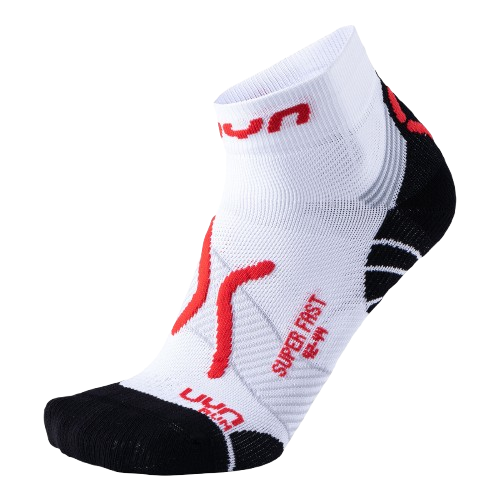 Bežecké ponožky UYN Man Run Super Fast Socks White/Red