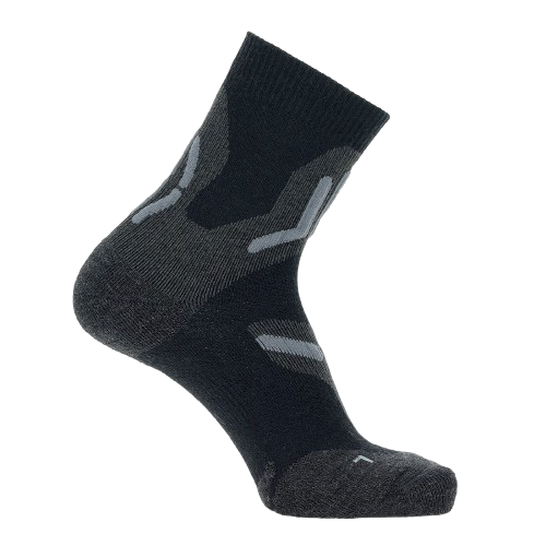 Outdoorové ponožky UYN Man Trekking 2in Merino Socks Black/Grey 