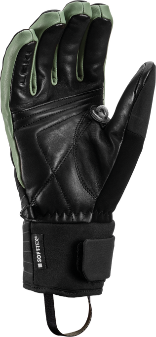 Lyžařské rukavice LEKI Sparrow 3D Women Black/Dust/Green - 2025/26