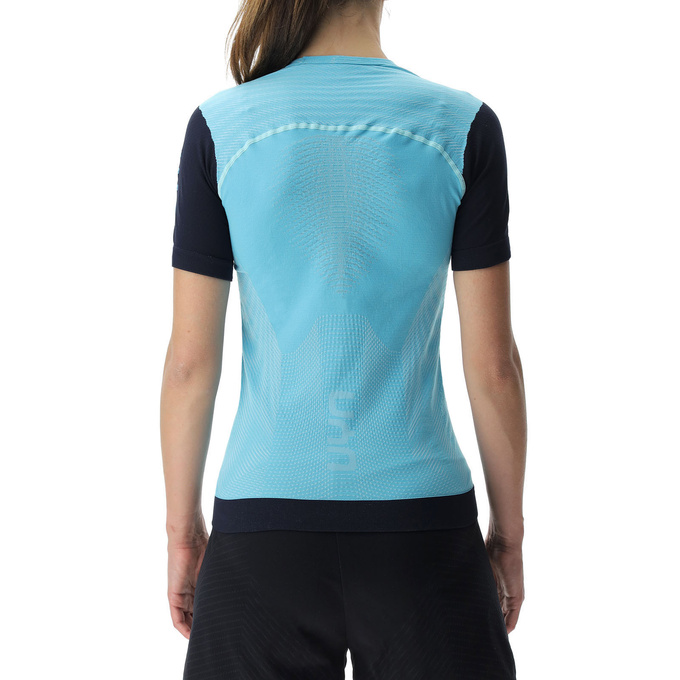 Bežecké tričko UYN Woman Running PB42 OW Shirt SH_SL Blue Radiance/Peacot