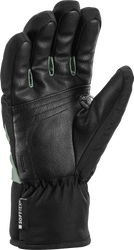 Lyžařské rukavice LEKI Griffin 3D Junior Black/Dusty Green - 2025/26
