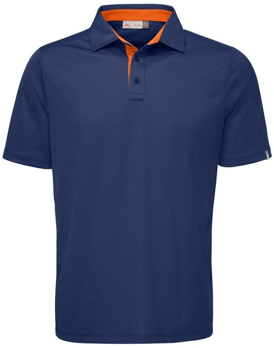 Tričko KJUS Men Silas Polo S/S Atlanta Blue/Orange - 2020/21