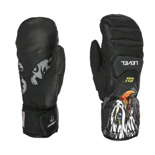 Lyžařské rukavice Level SQ JR CF Mitt pk Black - 2025/26