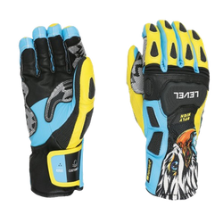 Lyžařské rukavice Level SQ CF Yellow/Blue - 2025/26