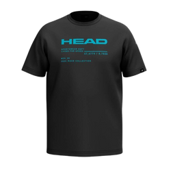 Tričko HEAD Race T-shirt Junior Black  - 2025/26