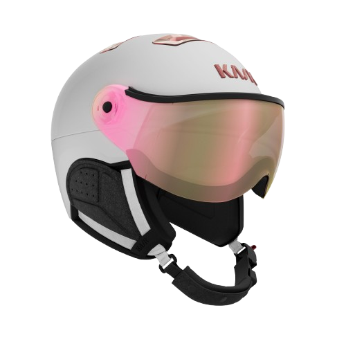 Lyžařská helma KASK Chrome Visor White/Pink Gold - 2025/26