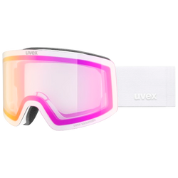 Lyžiarske okuliare Uvex Provoqe V White Matt/Mirror Pink - 2025/26