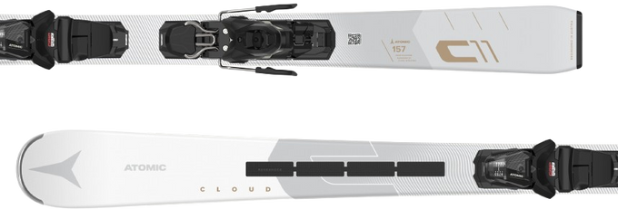Sjezdové lyže Atomic Cloud C11 Revoshock Light + M 10 GW Black/Gold - 2025/26