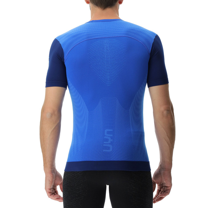 Běžecké tričko UYN Man Running PB42 OW Shirt SH_SL Strong Blue/Peacot