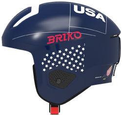 Lyžařská helma Briko Vulcano 2.0 USA Shiny/Blue White - 2024/25