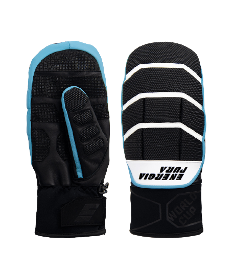 Lyžařské rukavice Energiapura Moffola Warrior Black/White/Turquoise - 2025/26