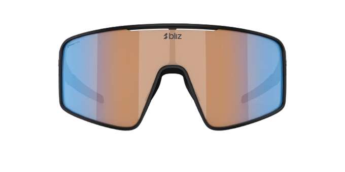 Slnečné okuliare BLIZ P001 Matte Black Frame / Coral/Orange Mirror Blue Lenses