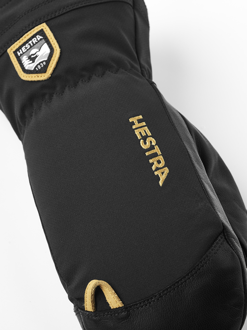 Lyžiarske rukavice Hestra Heli Mistral Jr. Black - 2025/26