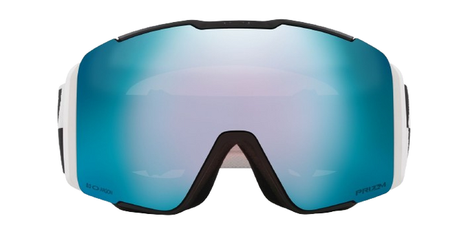 Lyžařské brýle Oakley Line Miner Pro L Black White Duality Prizm Sapphire + náhradní zorníky Prizm Torch - 2024/25