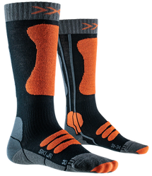 Lyžařské ponožky X-Socks Ski Junior 4.0 Anthracite Melnage/X-Orange - 2023/24