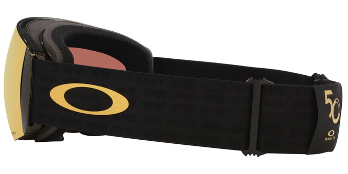 Lyžařské brýle Oakley Flight Deck Pro L Mettalic Black Gold/Prizm 24K + Additional lens Prizm Snow Iced Iridium - 2025/26
