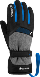 Lyžařské rukavice REUSCH Flash GORE-TEX Junior Black/Black Melange/Brilliant Blue - 2022/23