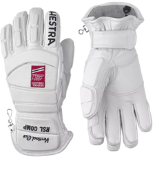 Lyžařské rukavice Hestra RSL Comp Vertical Cut d3O Impact White/Medium Blue - 2025/26