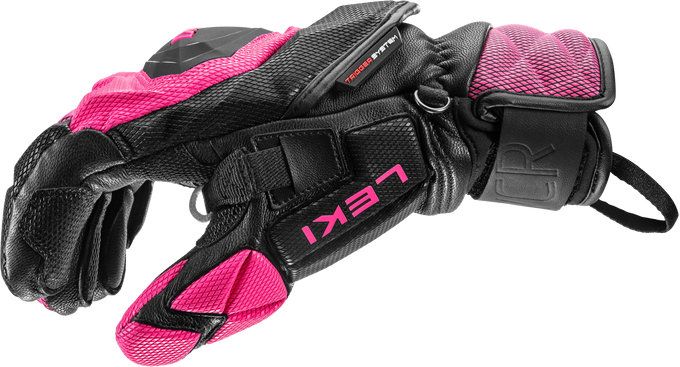 Lyžařské rukavice LEKI WCR Venom SL 3D Pink - 2025/26